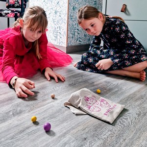 Roule patate-jeu de billes en bois -jura