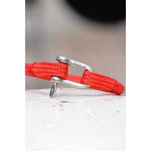 Bracelet marin cordage rouge-rouge M