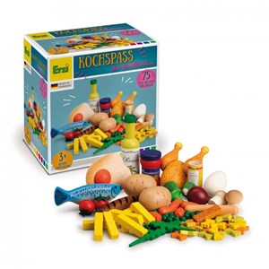 Set d'aliments en bois 75 pcs