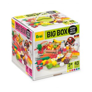 Grand set d'épicerie en bois 43 pcs