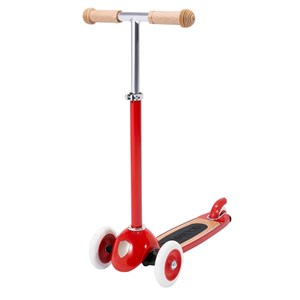 Trottinette 3 roues avec panier rouge p