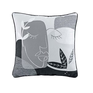 Coussin passepoil 40x40 métallisé arty l