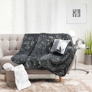 Coussin passepoil 40x40 métallisé arty l