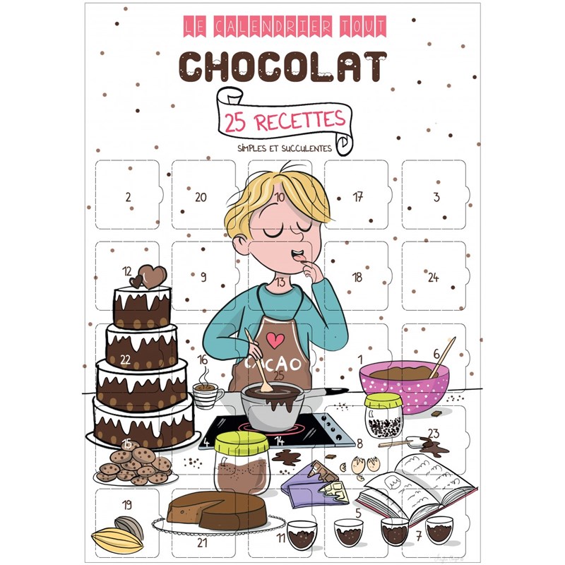 Calendrier Evènement - Calendrier chocolat 25 recettes