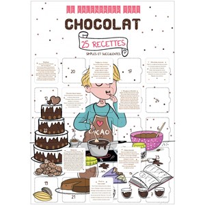 Calendrier chocolat 25 recettes