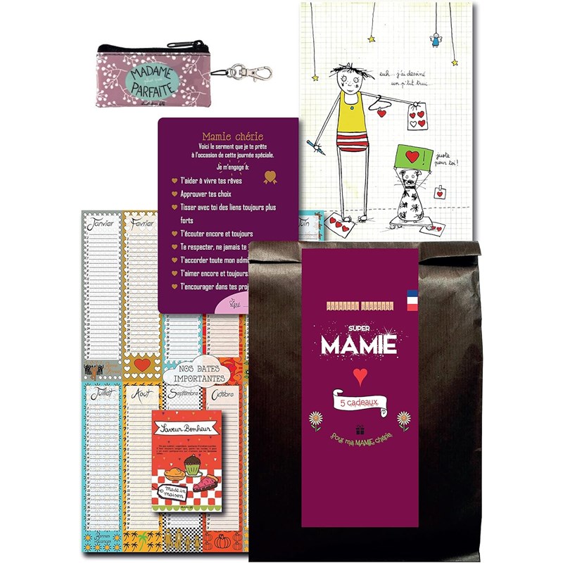 Pochette surprise 5 cadeaux pour mamie