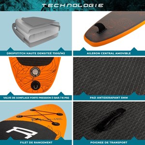 Paddle havane2 9' rohe