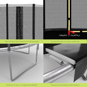 Trampoline deluxe ø305cm play4fun