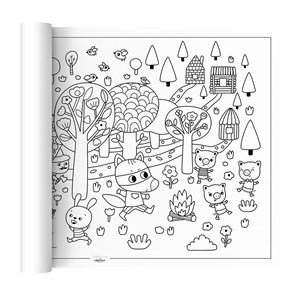 Poster à colorier p'tit loup