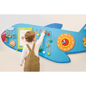 Panneau d'activités mural avion