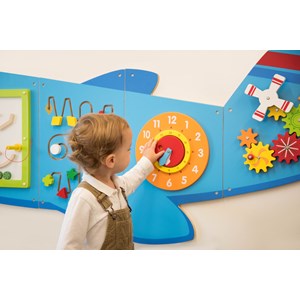 Panneau d'activités mural avion