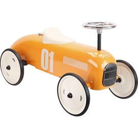 Porteur voiture vintage orange