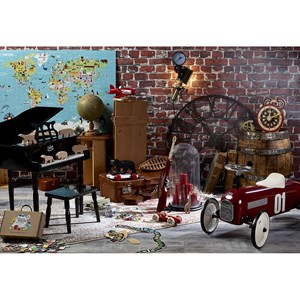 Porteur voiture vintage bordeaux