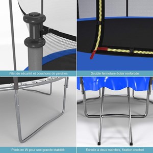 Trampoline classique ø244cm play4fun