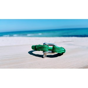 Bracelet marin cordage vert - vert s