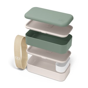 Lunch box rectangulaire 2x500ml vert