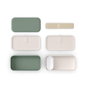 Lunch box rectangulaire 2x500ml vert