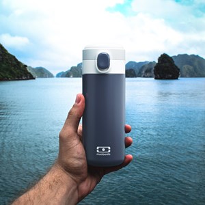 Gourde isotherme bec verseur 360ml bleu