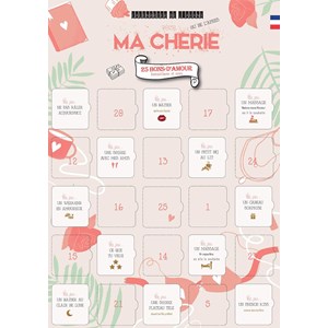 Calendrier ma chérie 25 bons d'amour