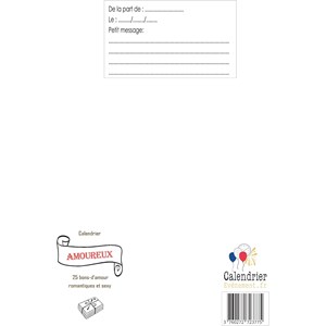 Calendrier ma chérie 25 bons d'amour