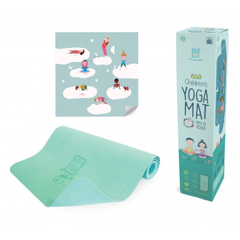 Tapis de yoga enfant vert (Buki France) - Image 1