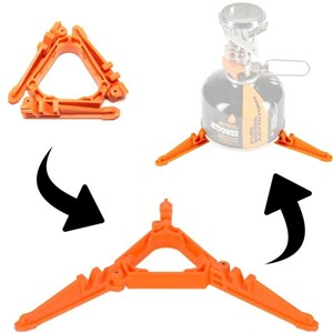 Support trépied pliable jetboil pour cartouche de gaz