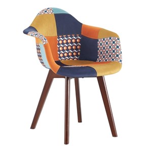 Fauteuil patchwork rétro