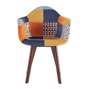 Fauteuil patchwork rétro