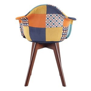 Fauteuil patchwork rétro