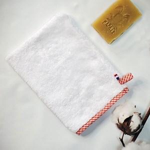 Gant de toilette en coton bio