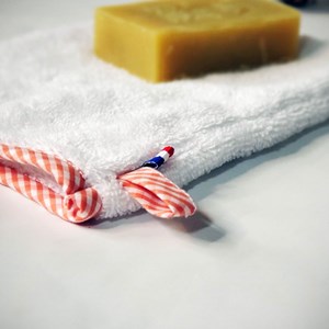 Gant de toilette en coton bio