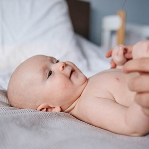 Gant de toilette en coton bio blanc