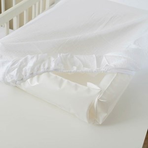 Housse de matelas à langer bio blanc