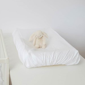 Housse de matelas à langer bio blanc