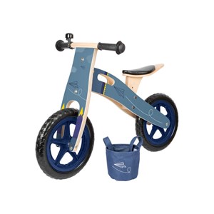 Draisienne avion de papier bleu
