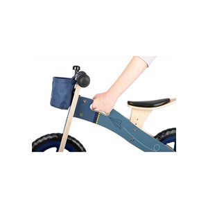 Draisienne avion de papier bleu