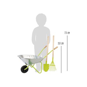 Brouette avec outils de jardin