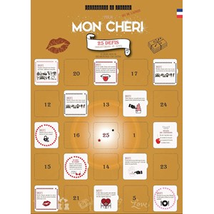 Calendrier couple mon chéri 25 défis