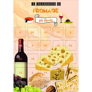 Calendrier avent fromage 25 recettes