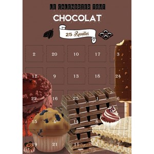 Calendrier avent chocolat 25 recettes