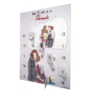 Calendrier de l'avant naissance 25 jours