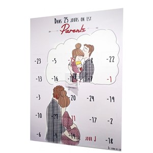 Calendrier de l'avant naissance 25 jours