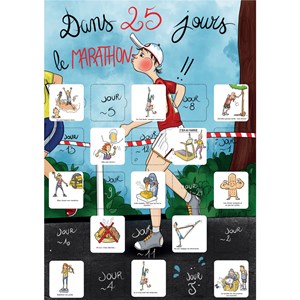 Calendrier avant marathon 25 défis