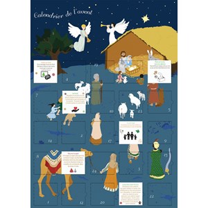 Calendrier de l'avent noel traditionnel