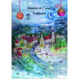 Calendrier de l'avent noel traditionnel