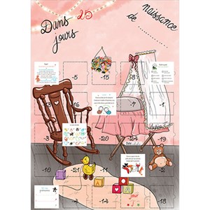 Calendrier de l'avent naissance 25 mots
