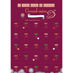 Calendrier de l'avent naissance mamie