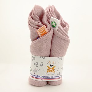 Langes en coton bio - pink