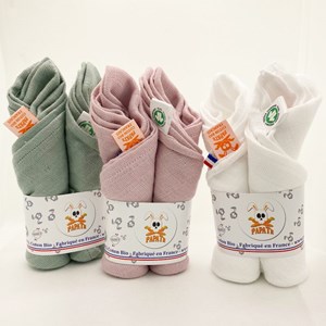 Langes en coton bio - pink