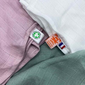Langes en coton bio - pink